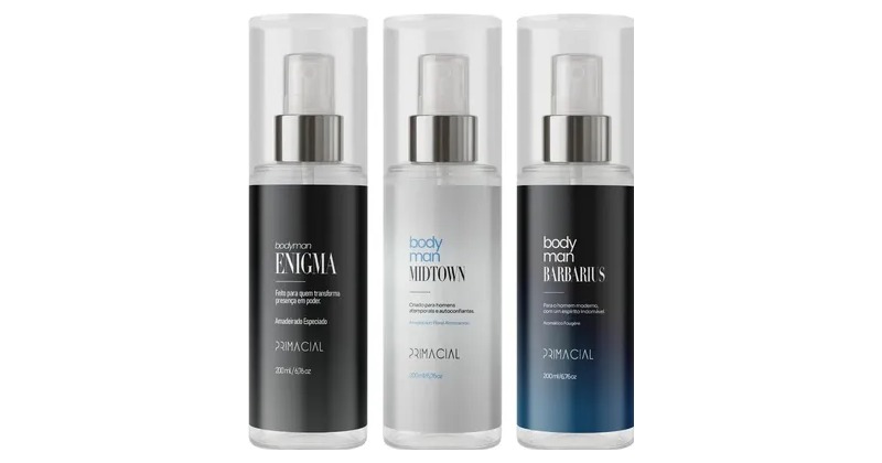 Kit Body Splash Masculino Barbarius