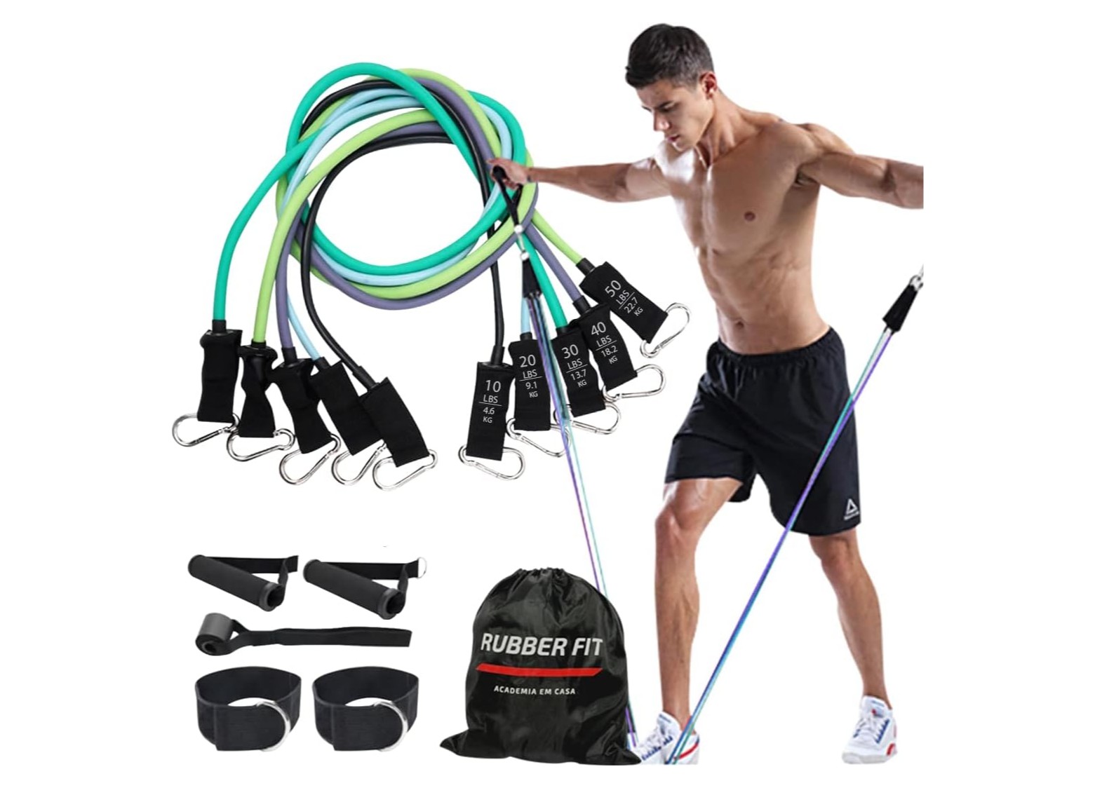 Kit Elástico Premium Rubber Fit