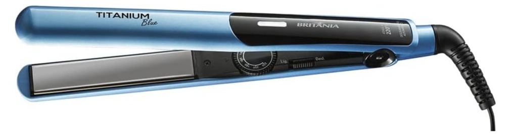 Prancha Titanium Blue 35W Britânia