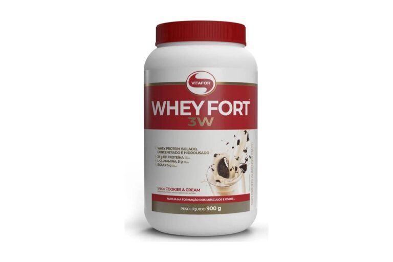 Whey Fort 3W Cookies & Cream 900g Vitafor é Bom? Análise Completa