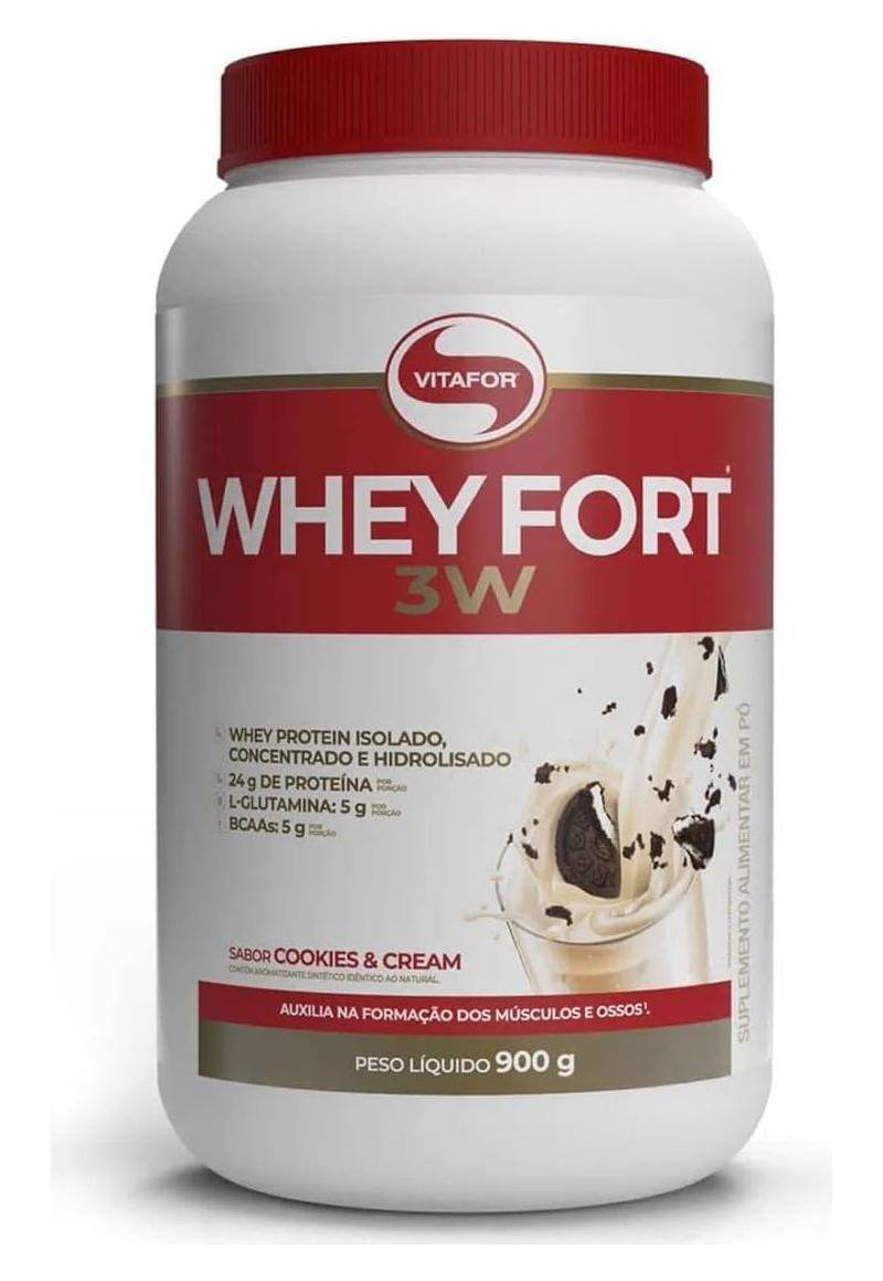 Whey Fort 3W Cookies & Cream 900g Vitafor