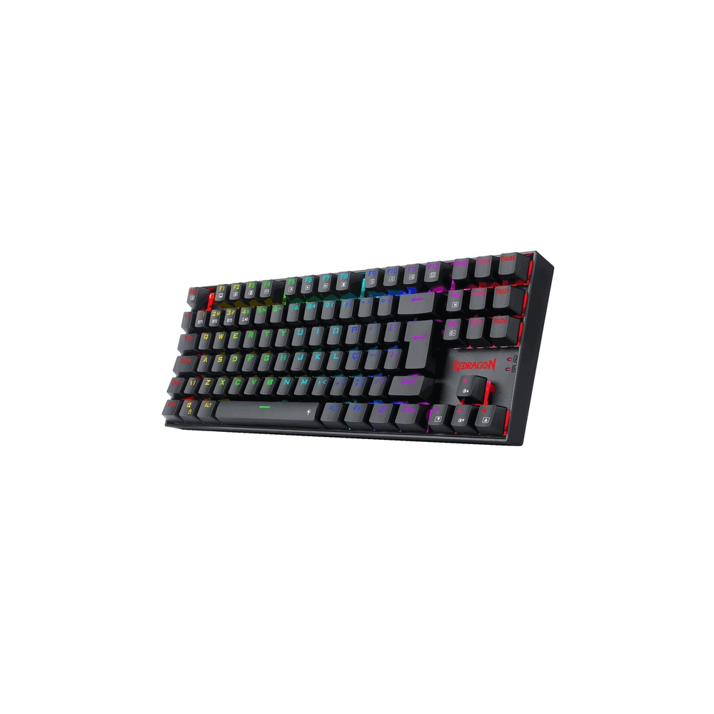 Teclado Mecânico Redragon Kumara em fundo branco