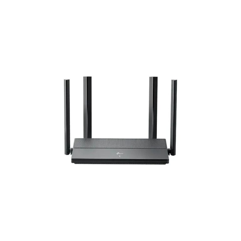 Roteador TP-Link EX1500 AX1500 Wi-Fi 6 em fundo branco