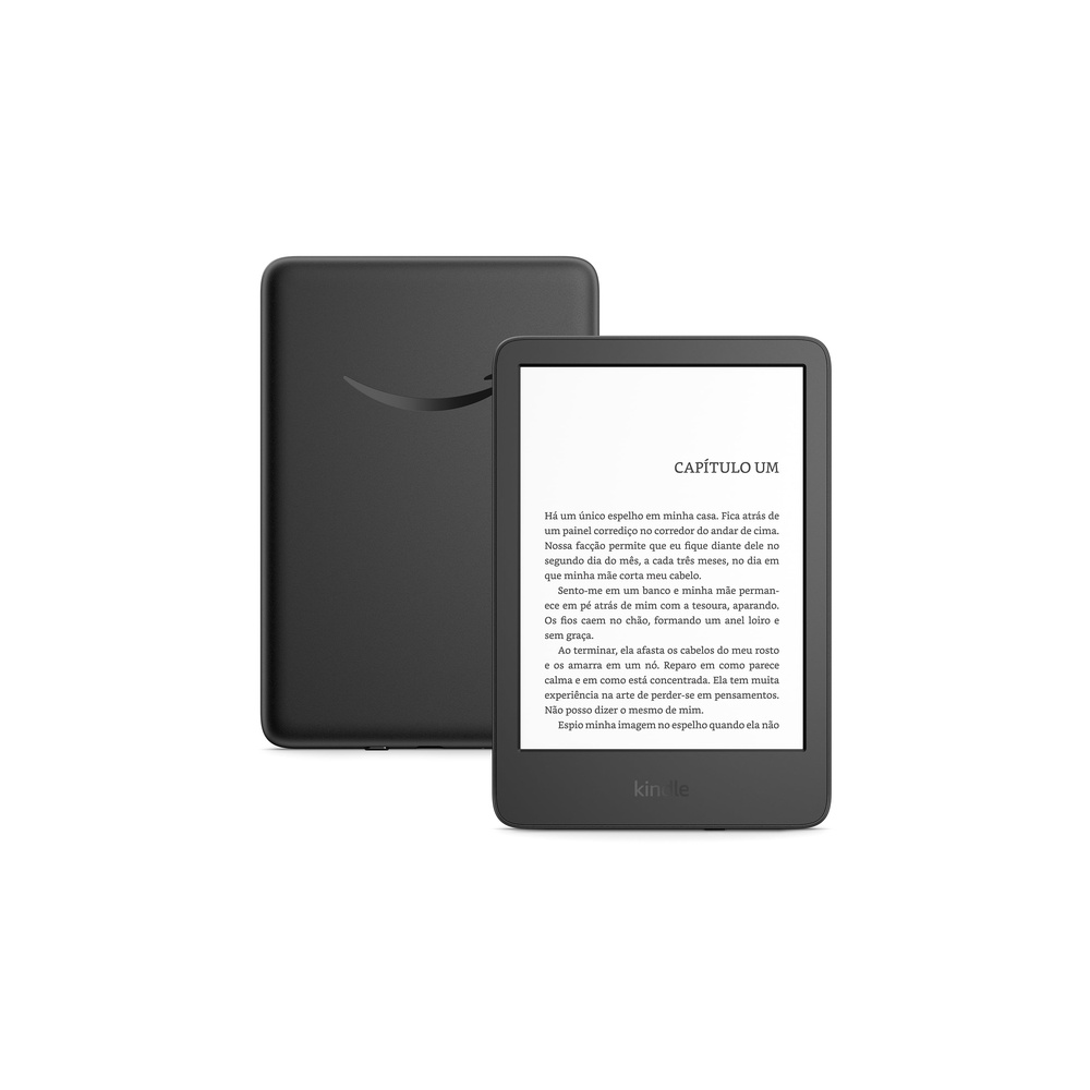 Kindle 16 GB em fundo branco