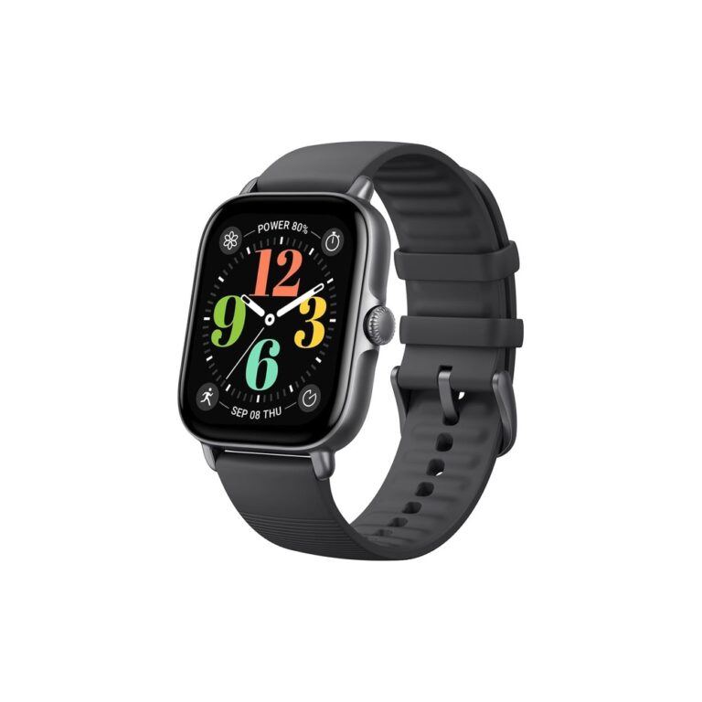 Smartwatch Amazfit GTS 4 Mini em fundo branco